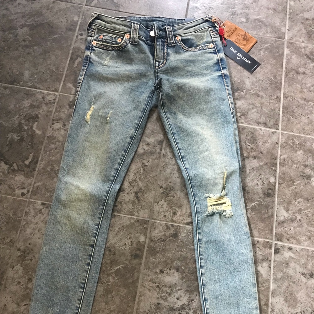 NWT True Religion Halle Super Skinny Super T 25